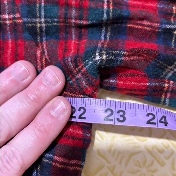 Pendleton Red and Green Plaid Casual Button Down Shirt - Picture 9 of 11